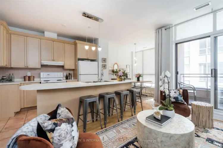 Rent Elegant Low-Rise Condo in Rosedale with Balcony and Den