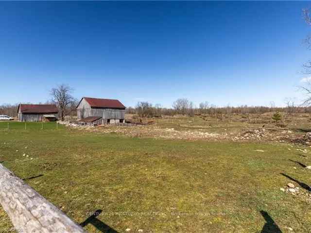 100 Acre Hobby Farm near Williamsford with Barn and Updated Farmhouse