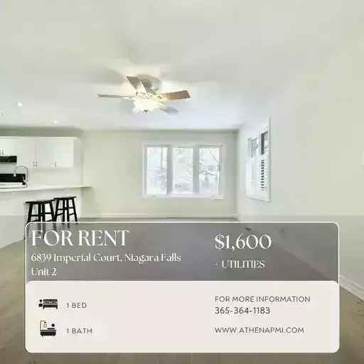 1 Bedroom Apartment in Niagara Falls - Newly Renovated