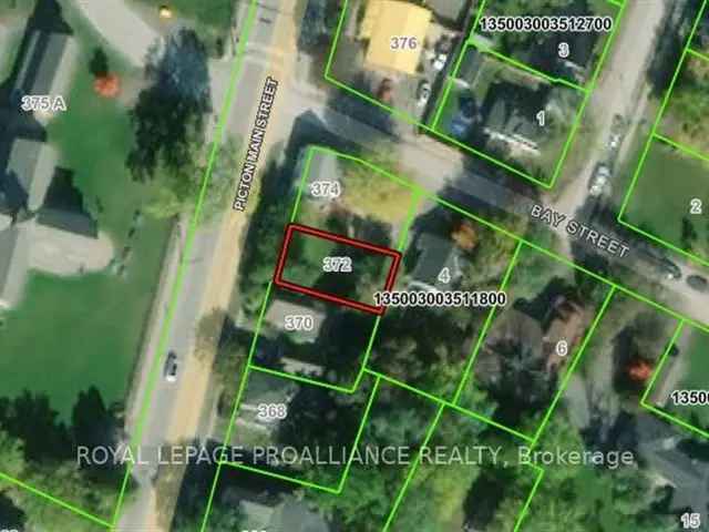 372 Main Street Picton Ontario New Residential Lot