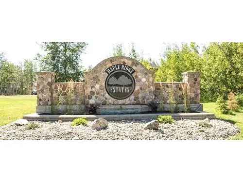 Buy Vacant Land in Maple Ridge Estates Rural Grande Prairie with Amazing Features