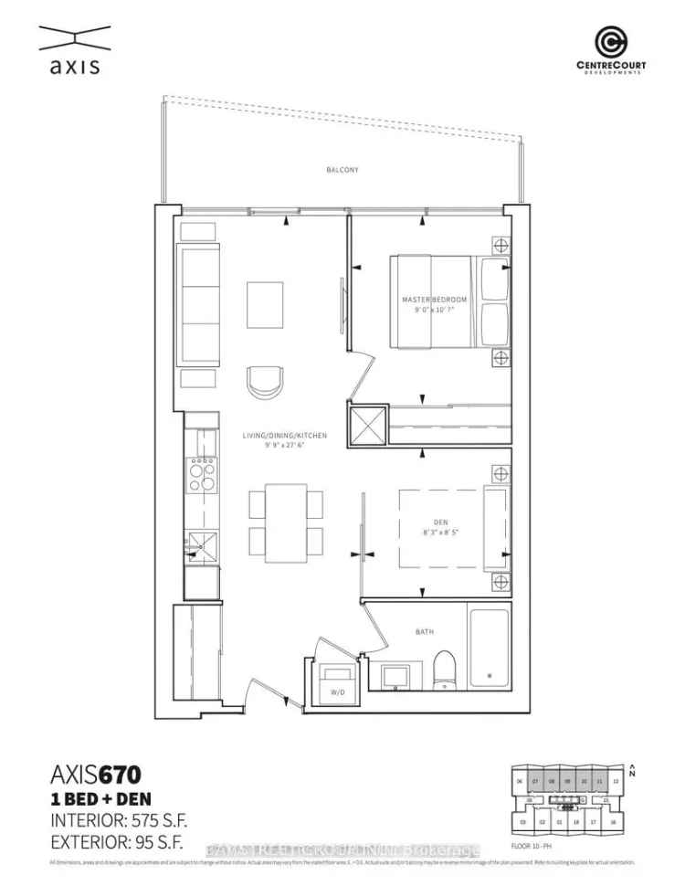 Axis Condo 11 Unit  Bright Panoramic Views Gourmet Kitchen