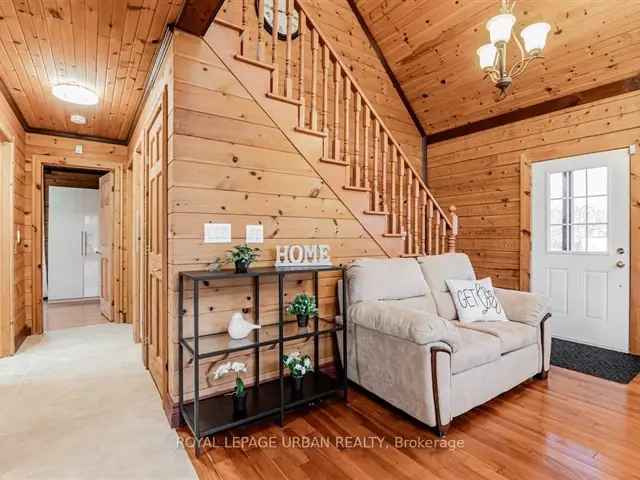 Cedar Log Home near Private Beach Family Lifestyle