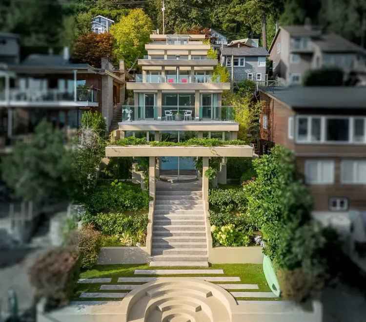 Deep Cove Waterfront Masterpiece 7000 sq ft 4 Levels