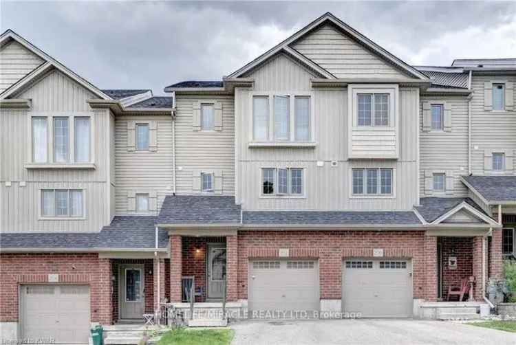 buy townhome in Kitchener with bright living space and private deck