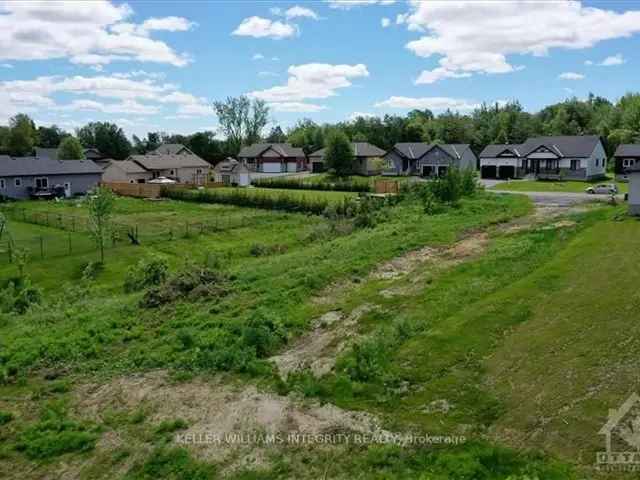 039 Acre Building Lot in Clarence Creek - New Subdivision