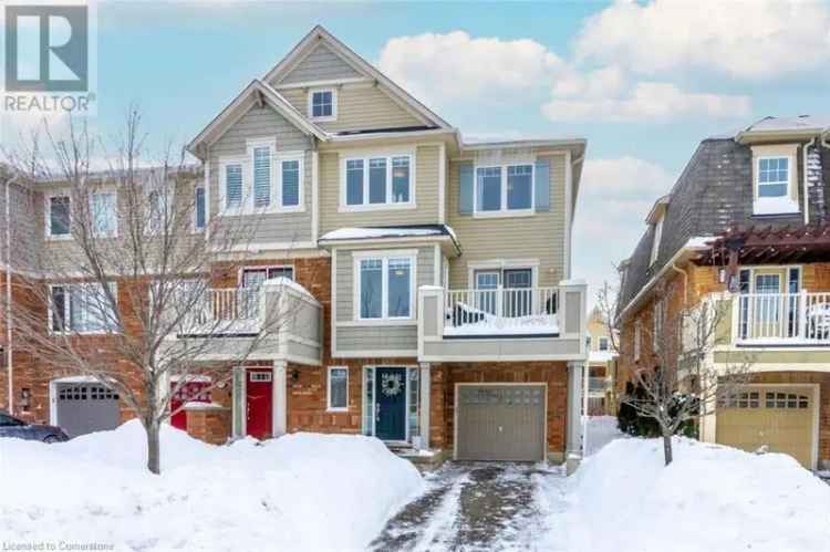 Modern End-Unit Townhome in Milton's Willmott Neighbourhood