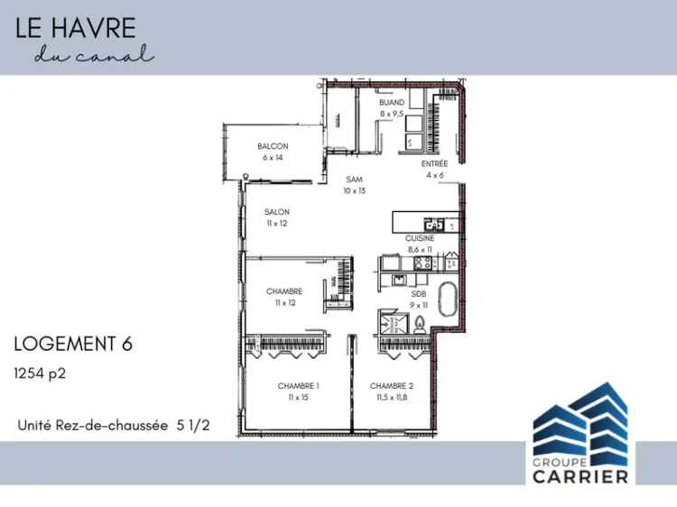 New 1254 sq ft Main Floor Condo Unit in Vaudreuil-Dorion