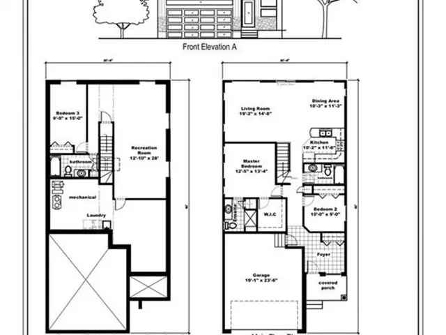 Modern 1275 sq ft Bungalow with 2 Bedrooms and 2 Baths