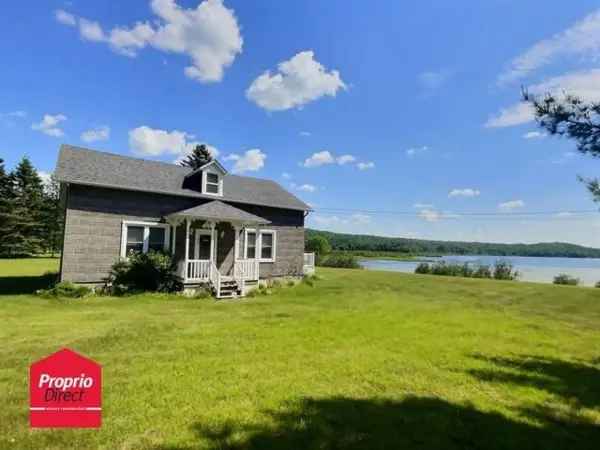 Bungalow for Sale on Lac Macaza with Stunning Water Views