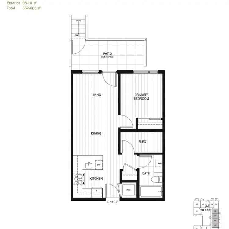 1 Bed + Flex Condo for Sale in Surrey