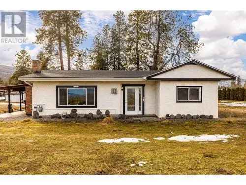 For Sale Country House with 2.58 Acres in Southeast Kelowna