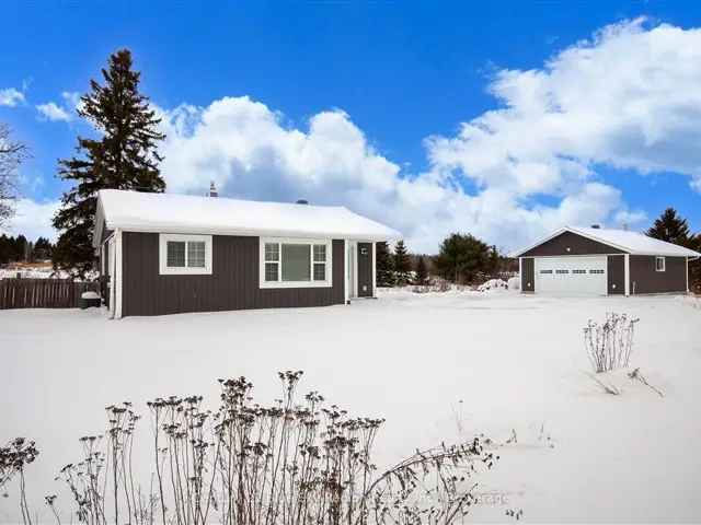 Immaculate 2+1 Bedroom Bungalow with Double Car Garage and Meadow Views