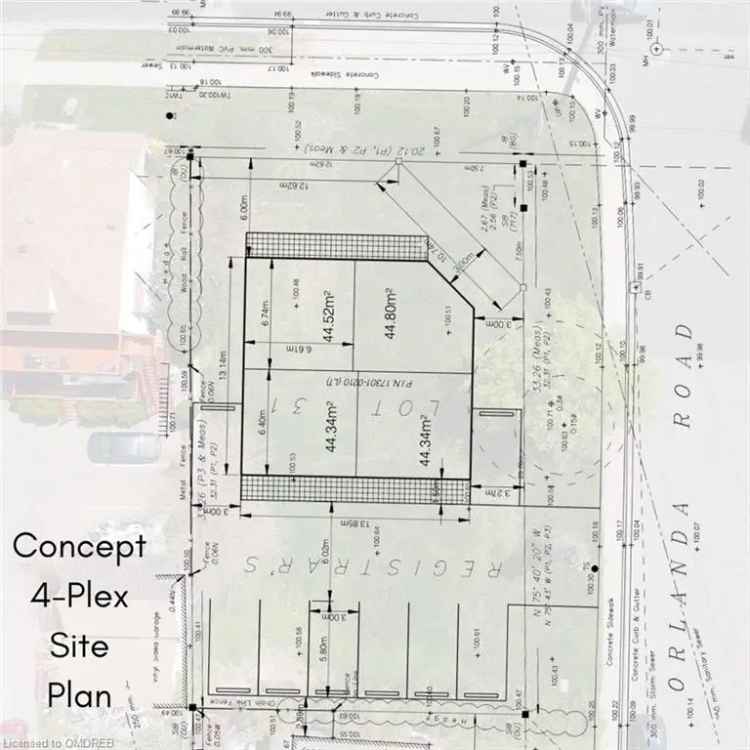 Stoney Creek Residential Building Lot - Fourplex Potential