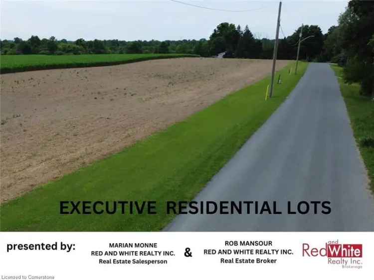 Executive Lots Port Burwell Dream Home Building Opportunity