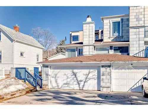 Townhouse for Sale in Bankview Calgary with Private Yard and Garage