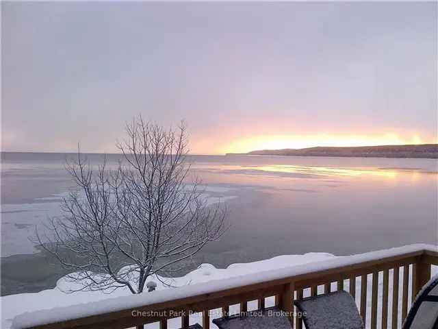 Georgian Bay Waterfront Log Cottage - Panoramic Views