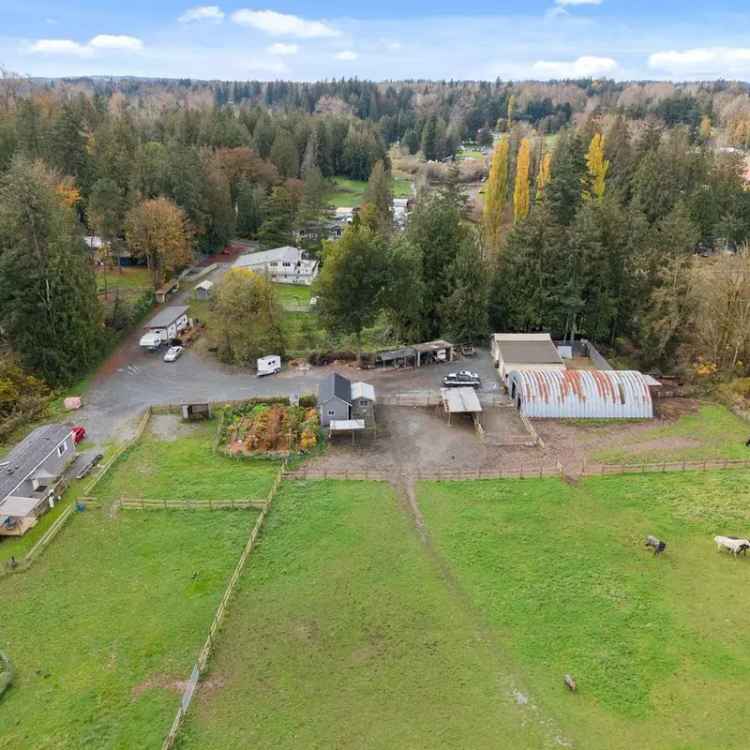 5-Acre Hobby Farm with 2260 Sq Ft Home, Barn, and Amenities