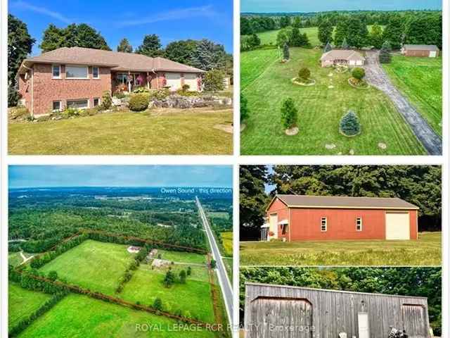 14.47 Acres Hobby Farm with Full-Brick Home Workshop Barn