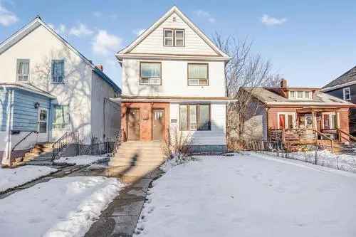 For Sale Two Storey Duplex in St John's Winnipeg with Long Term Tenants