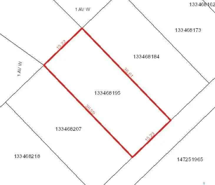 Vacant Lot for Sale in Nipawin R2 Zoning