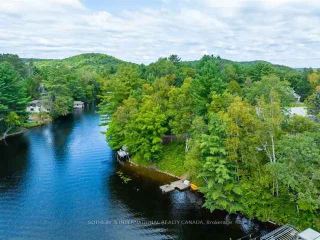 Muskoka River Waterfront Home Near Town