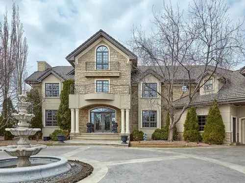 Luxury Ravine Home in Edmonton with Rooftop Balcony and Walkout Basement