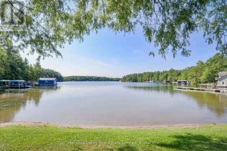 Lake Joseph Waterfront Property with Bungalow and Guest Cottage