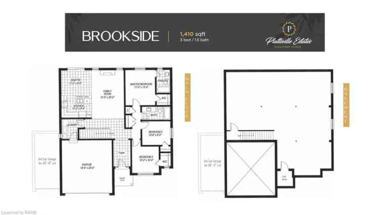 Brookside Bungalow Plattsville 3 Bed 2 Bath New Home