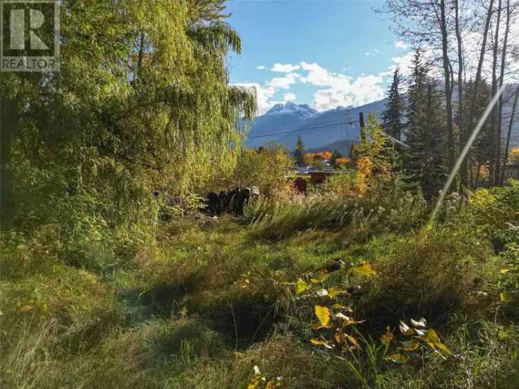 Revelstoke Lot: .64 Acre, Downtown Views, Mountain Access