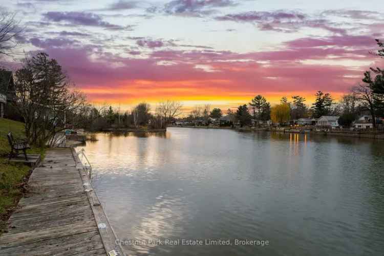 Buy bungalow in Wasaga Beach with stunning riverfront views and amenities