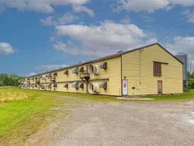 18.97 Acre Poultry Farm with 74,000 sq ft Barns and 3 Bedroom Bungalow