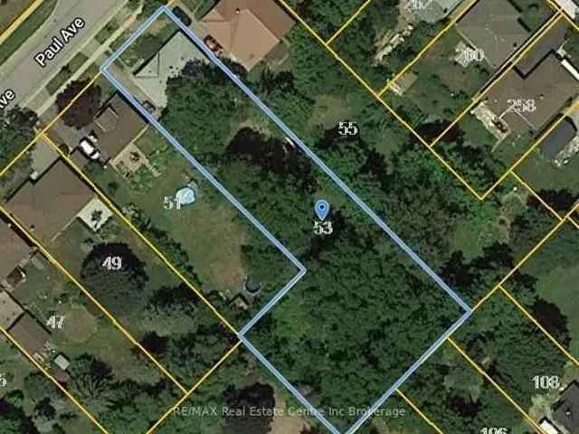 0.55 Acre Lot with Bungalow Great for Development