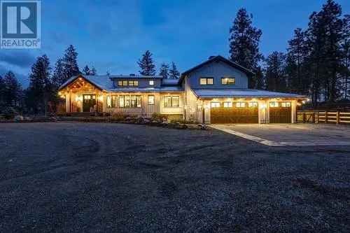 Farmhouse Style Home on 8 Acres Southeast Kelowna
