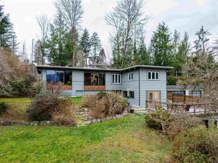 Dollarton House for Sale: Water View, Garden Oasis