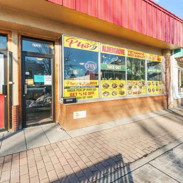 Vietnamese Restaurant for Sale in Aldergrove