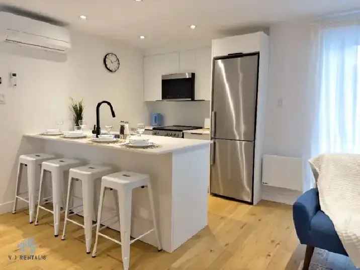 APPARTEMENT 4 1/2 RÉNOVÉ MEUBLÉ TOUT INCLUS