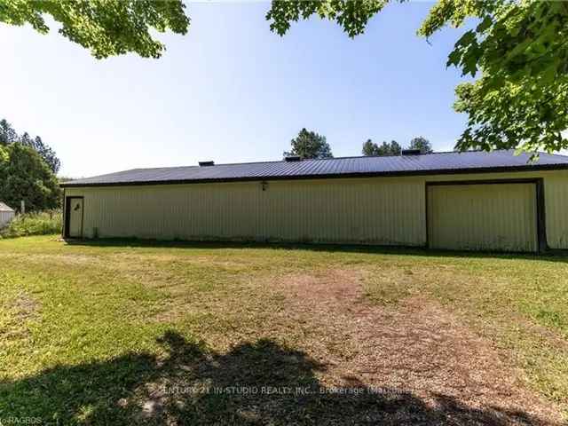 12+ Acre Farm with 4-Bedroom Bungalow and Shop Near Markdale