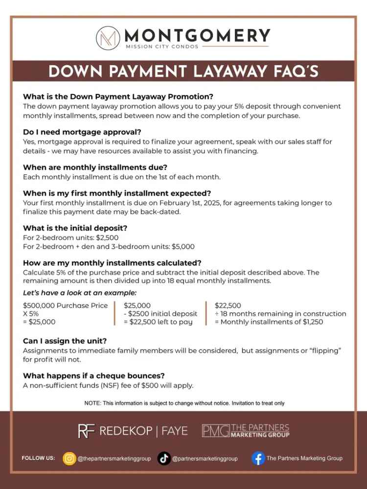 Mission BC Condo - Low Down Payment Option Available