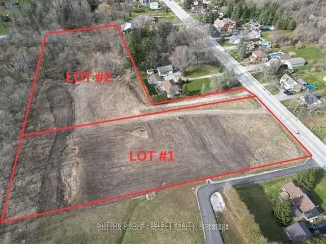 4 Acres Premium Building Land Severed into 2 Lots