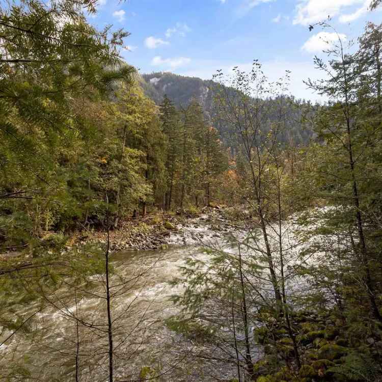 Riverfront Lot for Sale near Hope with Mountain Views