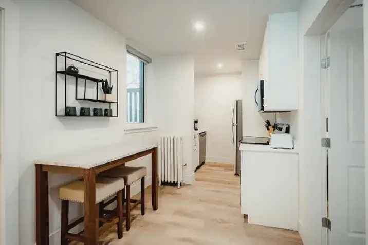 Beautiful Fully Furnished 1 Bedroom Apartment in West Broadway!