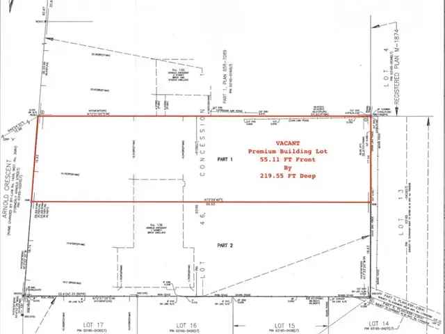 Premium Building Lot For Sale in Mill Pond Richmond Hill