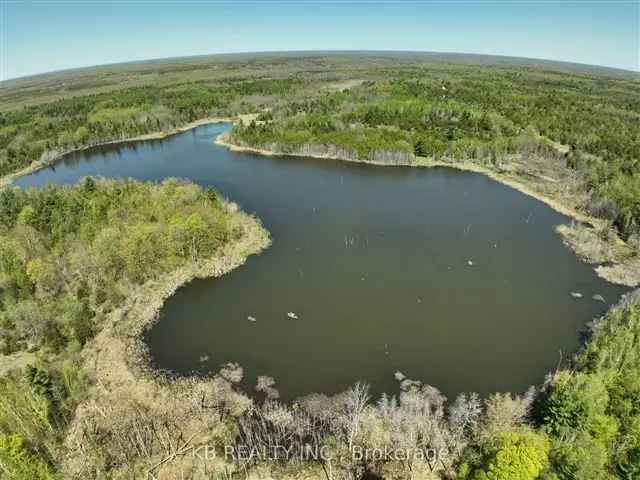 63 Acres Canadian Lakefront Property with Trails and Wildlife