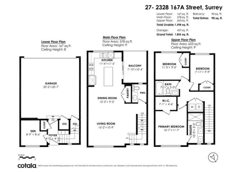 Grandview Surrey Townhouse for Sale in Carson