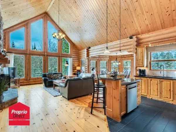 Luxury Log Home for Sale in Fiddler Lake Resort