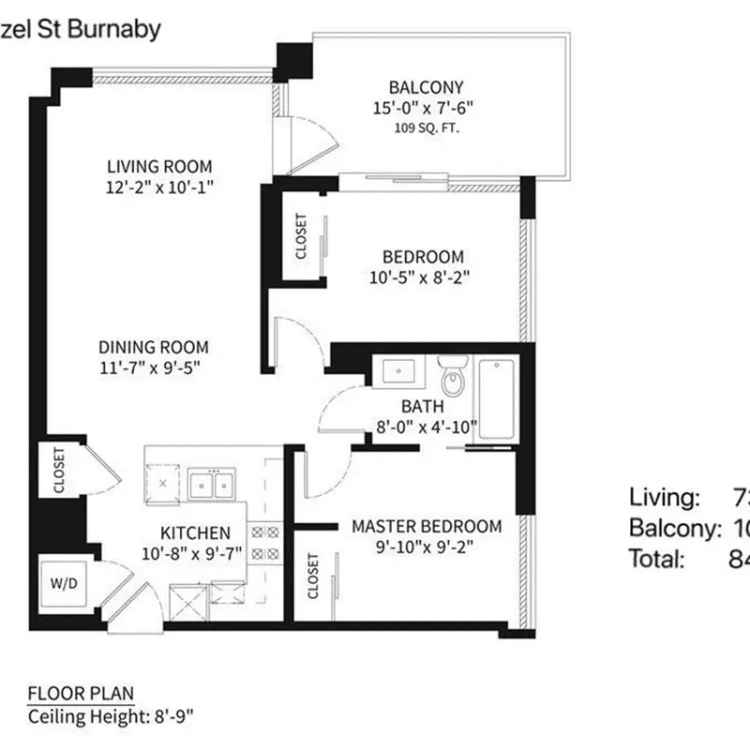 Metrotown 2 Bed 1 Bath Corner Suite Stunning Views