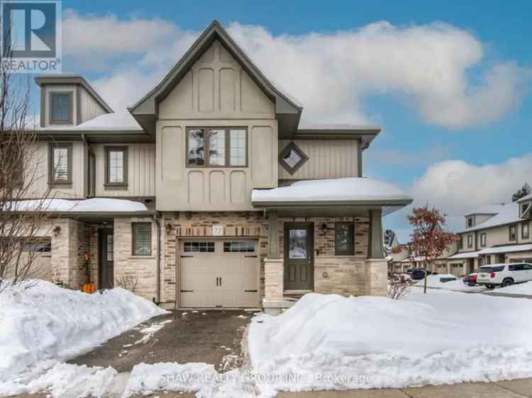 Spacious Cambridge End Unit Condo with Green Space Views