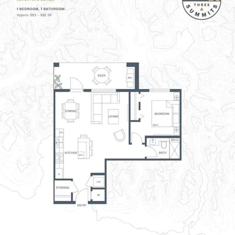 Apartment for sale with courtyard view in downtown Squamish