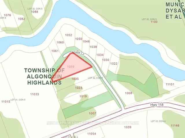 1.2 Acre Building Lot Algonquin Highlands Private Treed Lot